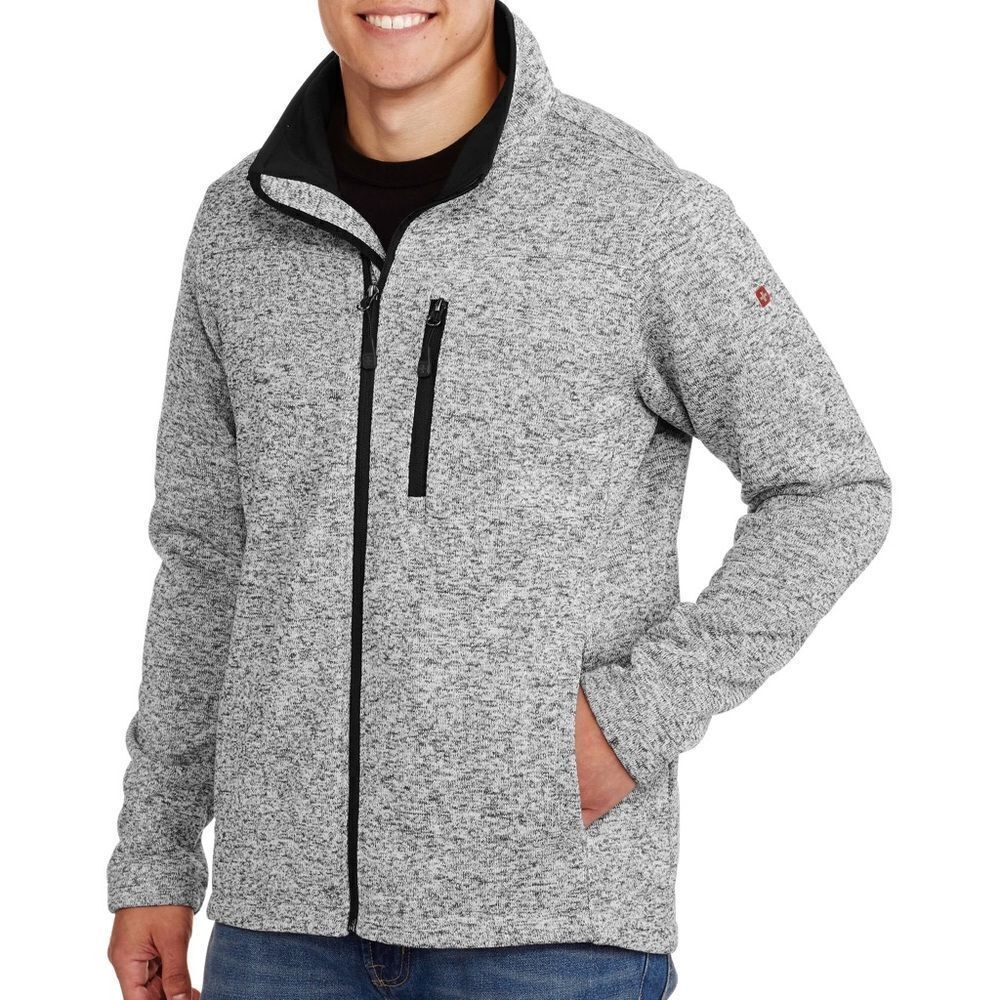 Swiss Tech Men’s Zip-Up Jacket Grey Size S New No Tag